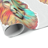 Löwengesicht-Geschenkpapier Geschenkpapier (Rolleneckpunkt)