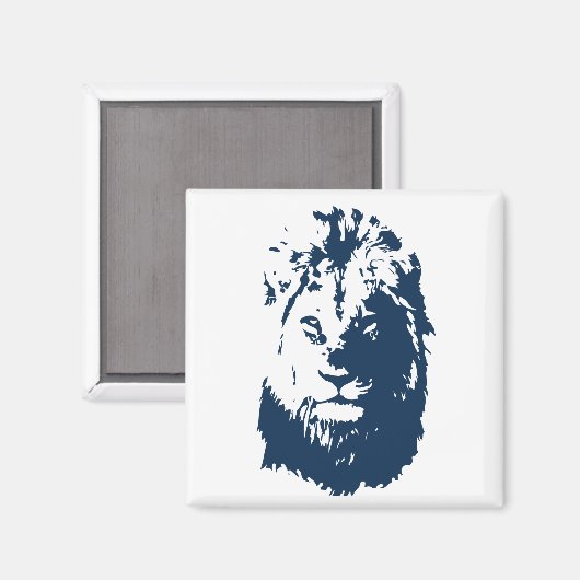 Löwengesicht Magnet (Vorderseite/Rückseite)
