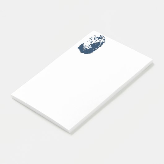 Löwengesicht Post-it Klebezettel (angewinkelt)