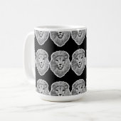 Löwengesicht-Tasse Kaffeetasse (Vorderseite Links)