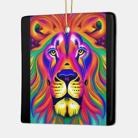 Löwengesichtsverzierung Keramikornament (Links)