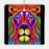 Löwengesichtsverzierung Keramikornament (Rückseite)