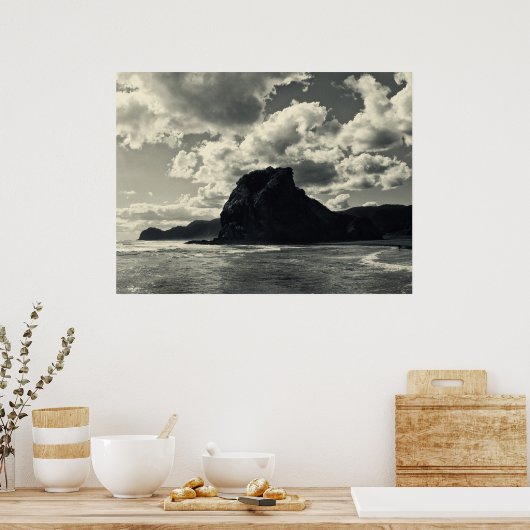 Löwengestein in Piha, Redux Poster (Küche)