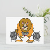 Löwengewichte Einladungen (Stehend Vorderseite)