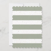 Löwengrauer Goldkreuz-Sterne Stripte Taufe Einladung (Rückseite)