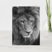 Löwengrüßkarte Karte (Vorderseite)