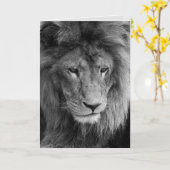 Löwengrüßkarte Karte (Gelbe Blume)