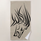 Löwenhandtuch - Farbe wählen Strandtuch (Vorderseite)