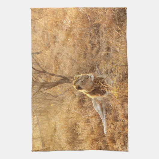 Löwenhandtuch Geschirrtuch (Vertikal)