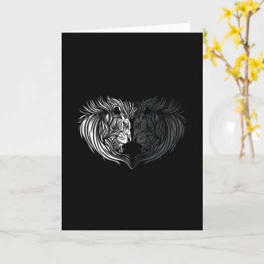 Löwenherz Karte (Gelbe Blume)