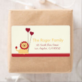 Löwenherz - Valentinstag-Etiketten (Insitu)