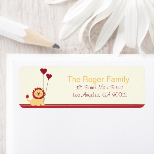 Löwenherz - Valentinstag-Etiketten (Insitu)