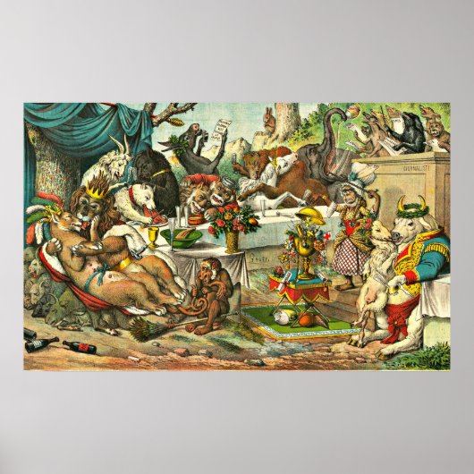 Löwenhochzeit Poster (Vorne)