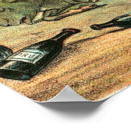 Löwenhochzeit Poster (Ecke)