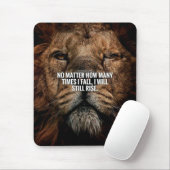 Löweninspirierung - Fall und Anstieg - Motivierend Mousepad (Mit Mouse)