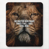 Löweninspirierung - Fall und Anstieg - Motivierend Mousepad (Vorne)