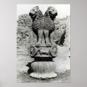 Löwenische Hauptstadt aus der Säule des Kaisers As Poster (Vorne)