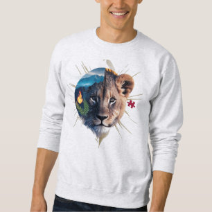 Löwenjunges Split-Face Basic Sweatshirt - Element