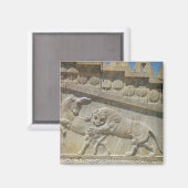 Löwenkampfbulle, Ost-Relief-Treppe Magnet (Vorderseite/Rückseite)