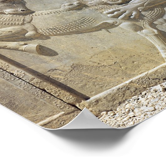 Löwenkampfbulle, Ost-Relief-Treppe Poster (Ecke)