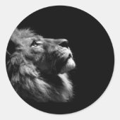 Löwenkleber Runder Aufkleber (Vorderseite)