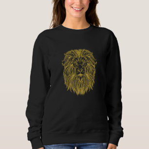 Löwenkönig der Raubtiere Löwen Tansania Löwenkopf Sweatshirt