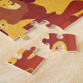 Löwenkönig des Dschungels Personalisiert Afrika Puzzle (Seite)