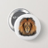 Löwenkönig des Dschungels realistische männliche W Button (Vorne & Hinten)