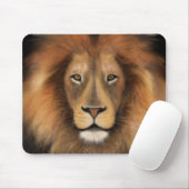 Löwenkönig des Dschungels realistische männliche W Mousepad (Mit Mouse)