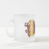 Löwenkönig-Glas-Tasse Mattglastasse (Links)