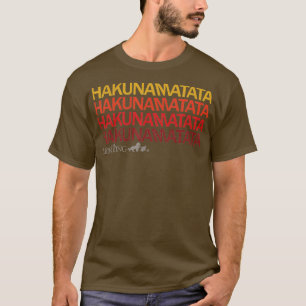 Löwenkönig Hakuna Matata Sonnenuntergangsfarben  T-Shirt