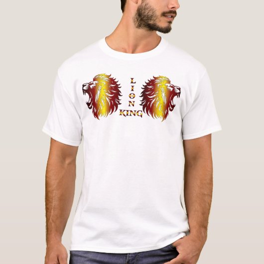 Löwenkönig Herrenhemd T-Shirt (Vorderseite)