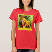 Löwenkönig im Dschungel. Jetzt kaufen T-Shirt (Vorderseite)