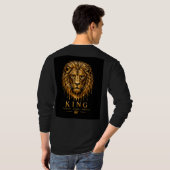 Löwenkönig Krafttier 🦁 T-Shirt (Schwarz voll)