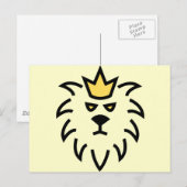 Löwenkönig. Postkarte (Vorne/Hinten)