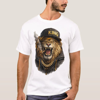 Löwenkönig Streetwear T-Shirt – Kühner urbaner Sti