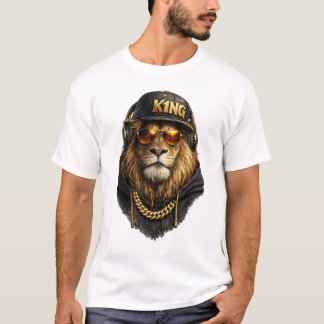 Löwenkönig Streetwear T-Shirt – Urban Royal Design