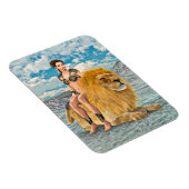 Löwenkönigin Fantasy Magnet (Rechte Seite)
