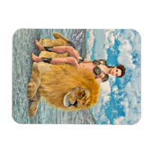 Löwenkönigin Fantasy Magnet (Horizontal)