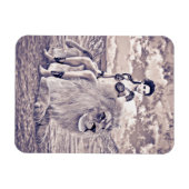 Löwenkönigin Fantasy Magnet (Horizontal)