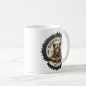 Löwenkönigin. Wales Kaffeetasse (VorderseiteRechts)
