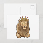 Löwenkönigskrone Postkarte (Vorne/Hinten)