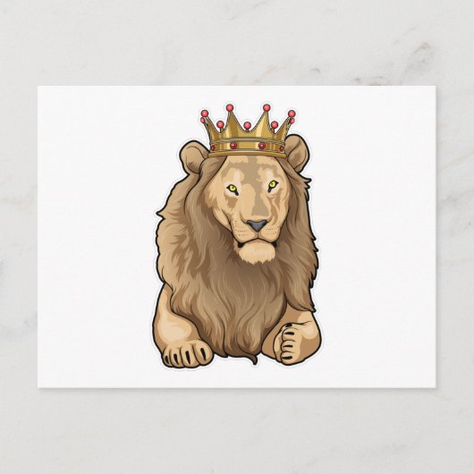 Löwenkönigskrone Postkarte (Vorderseite)