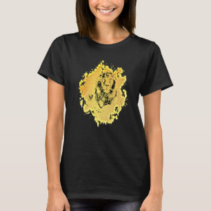 Löwenkopf Afrika Großkatze Mähne Farbige Löwen T-Shirt