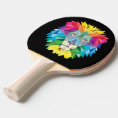 Löwenkopf auf schwarz tischtennis schläger (Vorderseite)