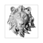 Löwenkopf-Briefmarke Gummistempel (Prägung)