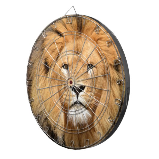 Löwenkopf Dartscheibe (Vorderseite rechts)