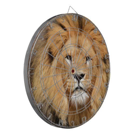 Löwenkopf Dartscheibe (Vorderseite Links)