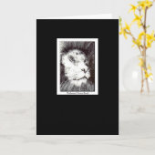 Löwenkopf-Grußkarte Karte (Gelbe Blume)