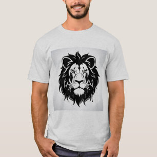 Löwenkopf-Illustration mit aufwendigen Details T-Shirt